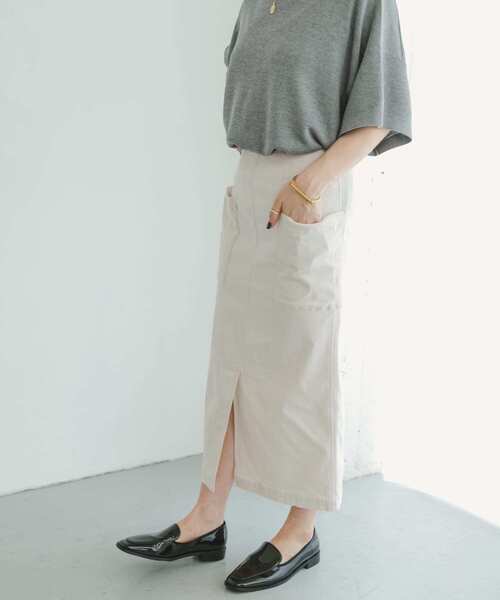 ITEMS URBANRESEARCH(アイテムズ アーバンリサーチ)の「ストレッチタイトスカート(スカート・レディース・ブラック/カーキ/ホワイト系その他・FREE)」の10枚目の写真