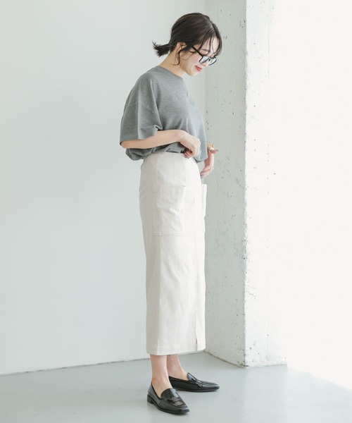 ITEMS URBANRESEARCH(アイテムズ アーバンリサーチ)の「ストレッチタイトスカート(スカート・レディース・ブラック/カーキ/ホワイト系その他・FREE)」の14枚目の写真