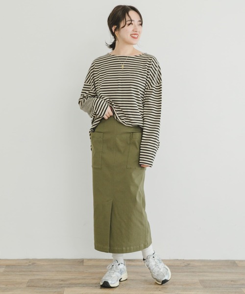 ITEMS URBANRESEARCH(アイテムズ アーバンリサーチ)の「ストレッチタイトスカート(スカート・レディース・ブラック/カーキ/ホワイト系その他・FREE)」の21枚目の写真