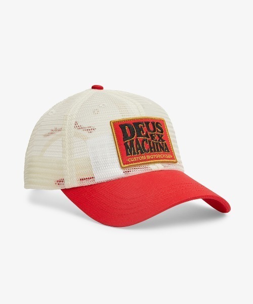DEUS EX MACHINA(デウスエクスマキナ)の「MILLER TRUCKER(キャップ・メンズ・レッド系その他/ブラック・OS)」の1枚目の写真
