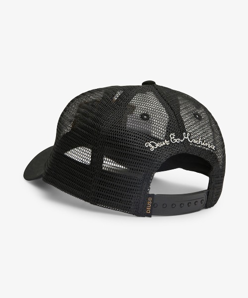 DEUS EX MACHINA(デウスエクスマキナ)の「MILLER TRUCKER(キャップ・メンズ・レッド系その他/ブラック・OS)」の3枚目の写真