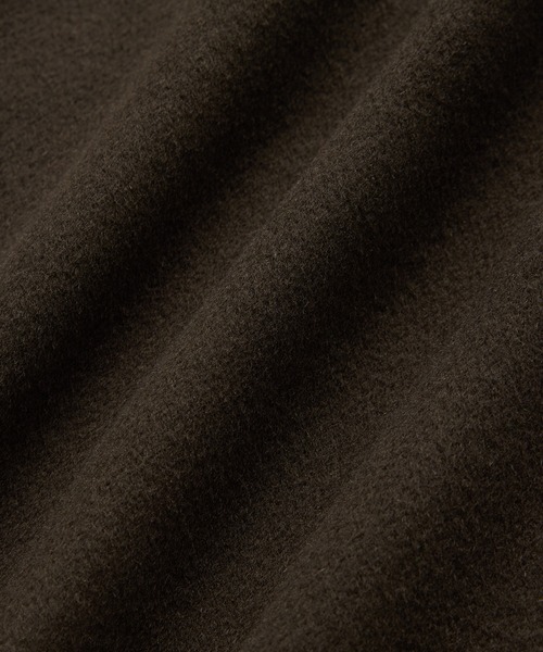 WILD LIFE TAILOR Adam et Rope'（ワイルドテーラーアダムエロペ　）の「【WILD LIFE TAILOR】ウーステッド ドロップショルダー インサレーション ステンカラーコート（ステンカラーコート・メンズ・ダークブラウン/ネイビー/カーキ・M/L）」の14枚目の写真