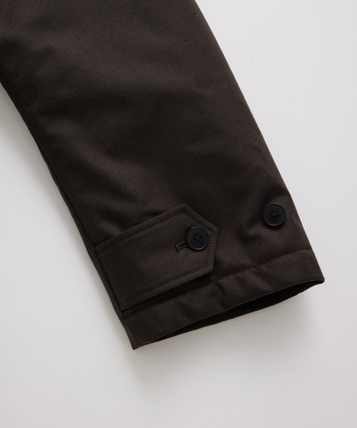 WILD LIFE TAILOR Adam et Rope'（ワイルドテーラーアダムエロペ　）の「【WILD LIFE TAILOR】ウーステッド ドロップショルダー インサレーション ステンカラーコート（ステンカラーコート・メンズ・ダークブラウン/ネイビー/カーキ・M/L）」の13枚目の写真