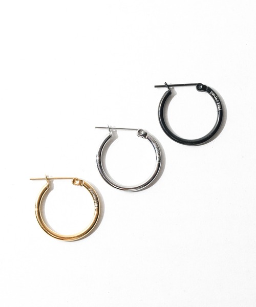 Pledge(プレッジ)の「【Pledge(プレッジ)】フープ ピアス 3 Color SET(ピアス(片耳用)・メンズ・その他・FREE)」の3枚目の写真