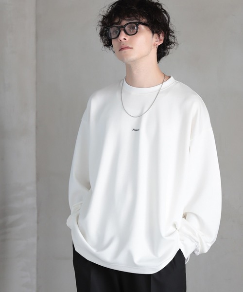 RAGEBLUE（レイジブルー）の「プチ刺繍/オーバーサイズポンチロンT（Tシャツ/カットソー・メンズ・ホワイト/ブラック/グレー/レッド・MEDIUM/LARGE）」の18枚目の写真