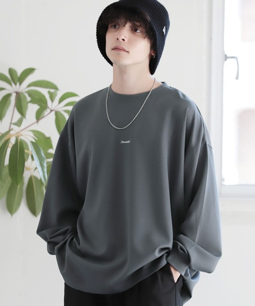 RAGEBLUE（レイジブルー）の「プチ刺繍/オーバーサイズポンチロンT（Tシャツ/カットソー・メンズ・ホワイト/ブラック/グレー/レッド・MEDIUM/LARGE）」の21枚目の写真