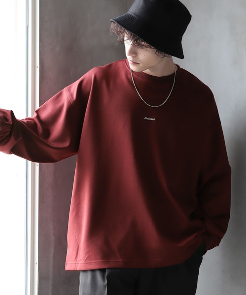 RAGEBLUE（レイジブルー）の「プチ刺繍/オーバーサイズポンチロンT（Tシャツ/カットソー・メンズ・ホワイト/ブラック/グレー/レッド・MEDIUM/LARGE）」の17枚目の写真