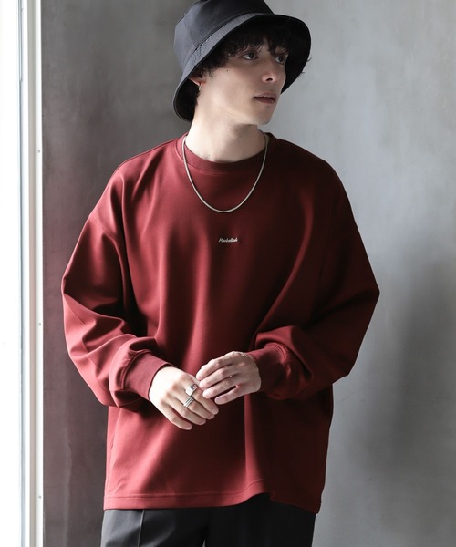 RAGEBLUE（レイジブルー）の「プチ刺繍/オーバーサイズポンチロンT（Tシャツ/カットソー・メンズ・ホワイト/ブラック/グレー/レッド・MEDIUM/LARGE）」の14枚目の写真