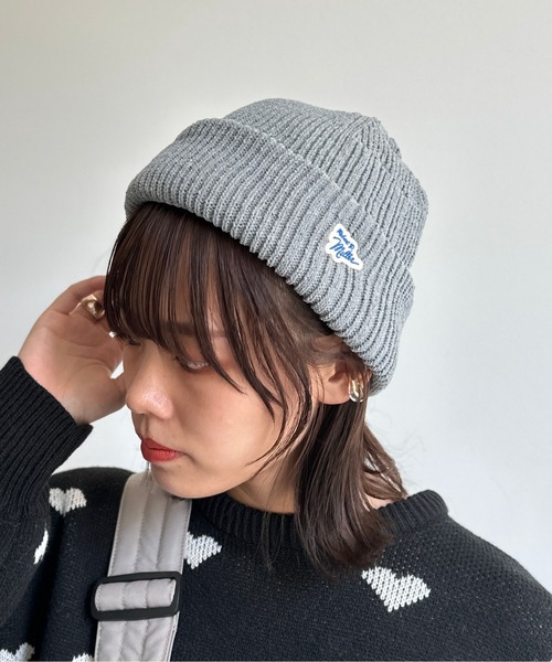 MILLER（ミラー）の「モールニット帽（ニットキャップ/ビーニー・レディース・アイボリー/チャコールグレー/オレンジ/ブラック・FREE）」の4枚目の写真