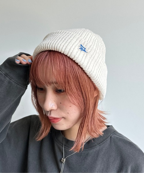 MILLER（ミラー）の「モールニット帽（ニットキャップ/ビーニー・レディース・アイボリー/チャコールグレー/オレンジ/ブラック・FREE）」の2枚目の写真