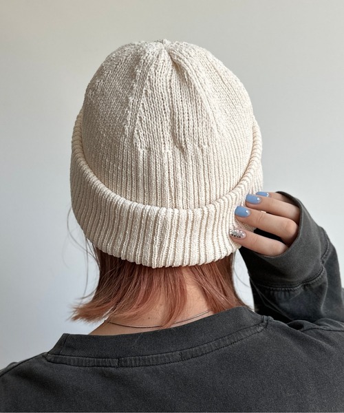 MILLER（ミラー）の「モールニット帽（ニットキャップ/ビーニー・レディース・アイボリー/チャコールグレー/オレンジ/ブラック・FREE）」の12枚目の写真