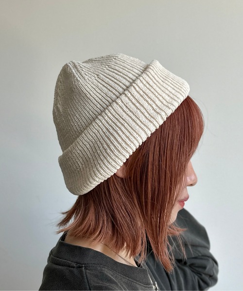 MILLER（ミラー）の「モールニット帽（ニットキャップ/ビーニー・レディース・アイボリー/チャコールグレー/オレンジ/ブラック・FREE）」の13枚目の写真