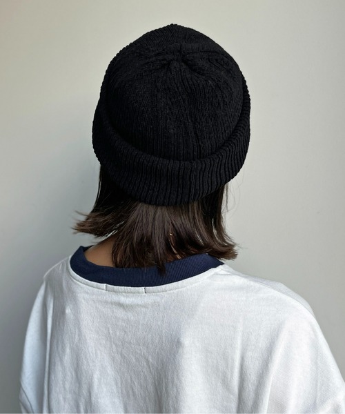 MILLER（ミラー）の「モールニット帽（ニットキャップ/ビーニー・レディース・アイボリー/チャコールグレー/オレンジ/ブラック・FREE）」の5枚目の写真