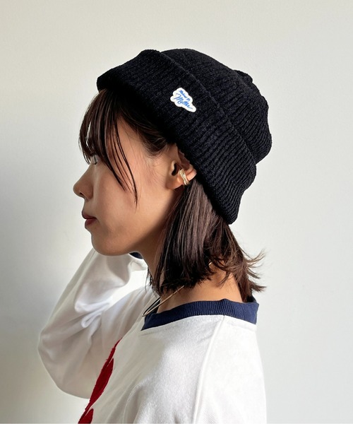 MILLER（ミラー）の「モールニット帽（ニットキャップ/ビーニー・レディース・アイボリー/チャコールグレー/オレンジ/ブラック・FREE）」の6枚目の写真