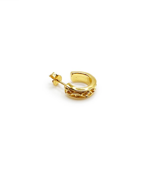 THEATER(シアター)の「THEATER シアター カレイキニデザインハーフフープピアス”GOLD”(ピアス(両耳用)・レディース・ゴールド・FREE)」の3枚目の写真