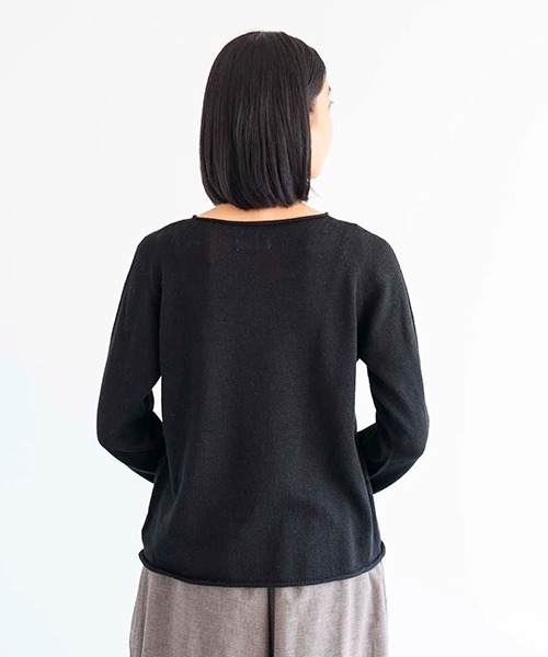 オーガニック ヤクコットン プルオーバーニット（ニット/セーター）｜D