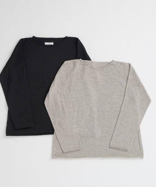 オーガニック ヤクコットン プルオーバーニット（ニット/セーター）｜D