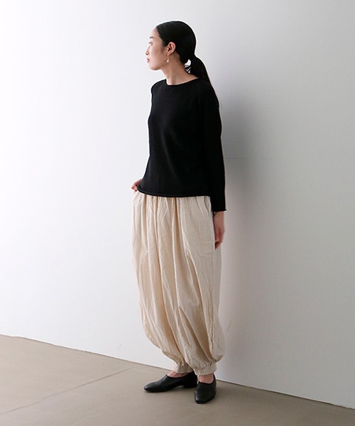 オーガニック ヤクコットン プルオーバーニット（ニット/セーター）｜D