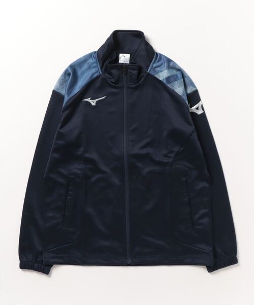 MIZUNO(ミズノ )の「ミズノ ウォームアップジャケット(ジャージ・メンズ・グレー/ブラック/ネイビー・3L/S/L/LL/M)」の3枚目の写真
