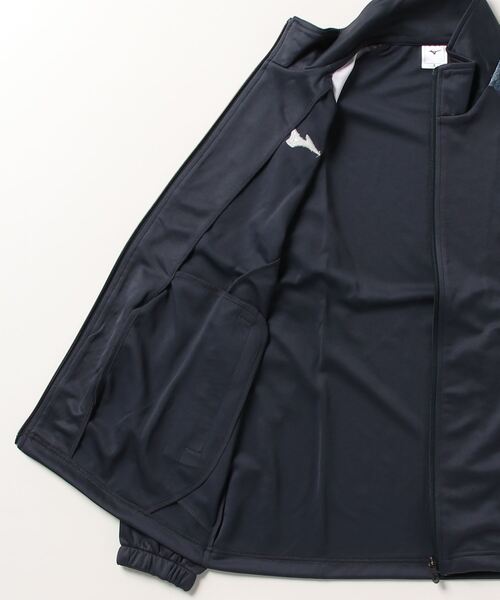 MIZUNO(ミズノ )の「ミズノ ウォームアップジャケット(ジャージ・メンズ・グレー/ブラック/ネイビー・3L/S/L/LL/M)」の6枚目の写真