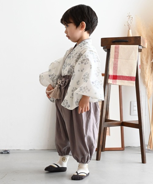 PUPPAPUPO（プッパプーポ）の「ベビー 袴（着物・キッズ・ベージュ/スモークピンク/カーキ/ライトグリーン/ピンク/グレー/ピンク系その他・70/80/90/100）」の12枚目の写真