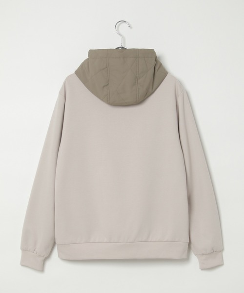 ikka(イッカ)の「sorona(R)コンビ中綿パーカー(ブルゾン・メンズ・ベージュ/ブラック/ネイビー・S/XL/L/M)」の11枚目の写真
