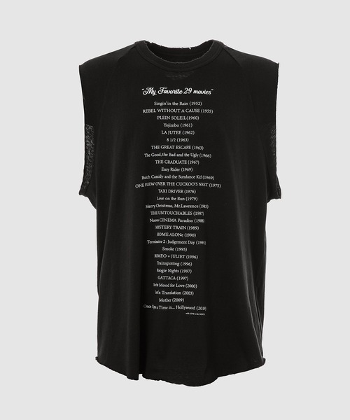 DAIRIKU(ダイリク)の「"My Favorite Movies" Big Nosleeve Tee(Tシャツ/カットソー・メンズ・ホワイト/ブラック・L/M)」の2枚目の写真