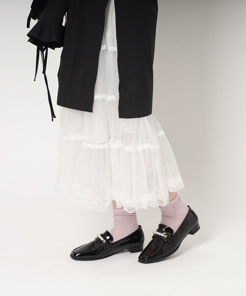 ESPERANZA(エスペランサ)の「フェイクパールローファー【ESPERANZA_blanca】(その他シューズ・レディース・ブラック系1/こしょう色系2・L/S/M/LL)」の13枚目の写真