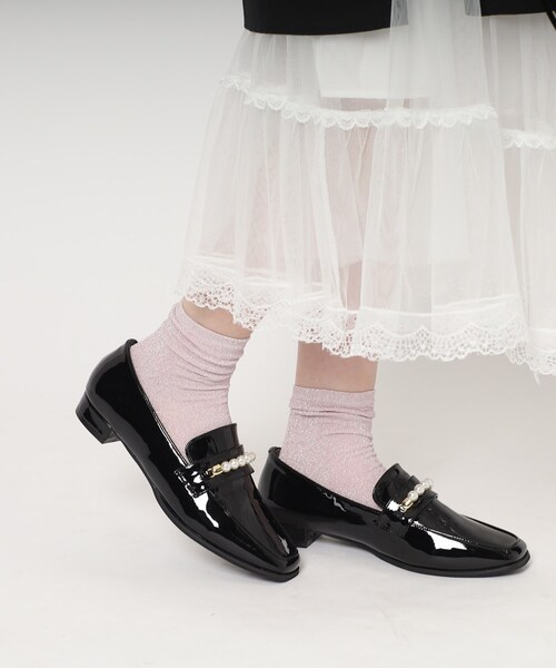 ESPERANZA(エスペランサ)の「フェイクパールローファー【ESPERANZA_blanca】(その他シューズ・レディース・ブラック系1/こしょう色系2・L/S/M/LL)」の15枚目の写真