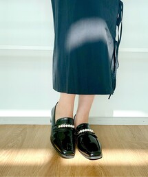 フェイクパールローファー【ESPERANZA_blanca】