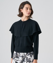 ANAYI | ミニケープ付 プルオーバー(ニット/セーター)