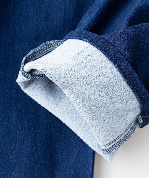 JEANS MATE(ジーンズメイト)の「【RAKUNUKU+/楽温プラス】楽温ジップ プレスパンツ 裏起毛 吸湿発熱 撥水 テーパードシルエット(その他パンツ・レディース・ダークブルー/ブルー/カーキ/アイボリー/ブラック・SMALL/MEDIUM)」の16枚目の写真