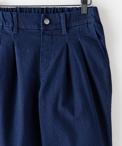 JEANS MATE(ジーンズメイト)の「【RAKUNUKU+/楽温プラス】楽温ジップ プレスパンツ 裏起毛 吸湿発熱 撥水 テーパードシルエット(その他パンツ・レディース・ダークブルー/ブルー/カーキ/アイボリー/ブラック・SMALL/MEDIUM)」の10枚目の写真