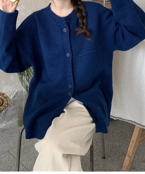 Ritzy(リッツィー)の「多ボタンデザイン ニットカーディガン(カーディガン/ボレロ・レディース・モカ/グレー/ネイビー/ホワイト・FREE)」の20枚目の写真