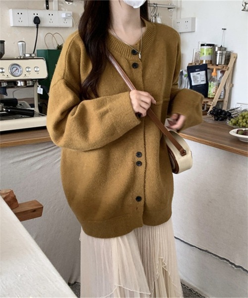 Ritzy(リッツィー)の「多ボタンデザイン ニットカーディガン(カーディガン/ボレロ・レディース・モカ/グレー/ネイビー/ホワイト・FREE)」の14枚目の写真