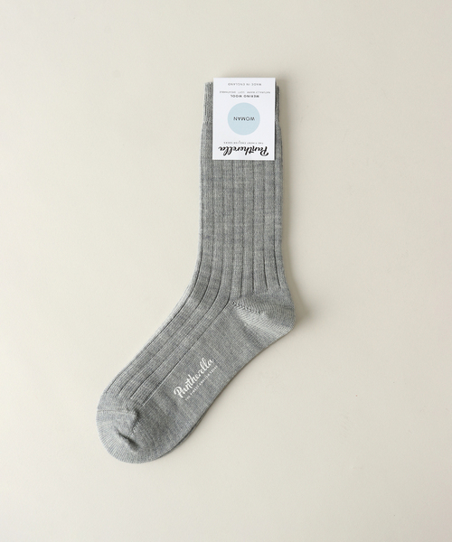 IENA LA BOUCLE（イエナラブークル）の「【PANTHERELLA/パンセレラ 】wool ソックス（ソックス/靴下・レディース・ホワイト/グレー/ブラック・FREE）」の3枚目の写真