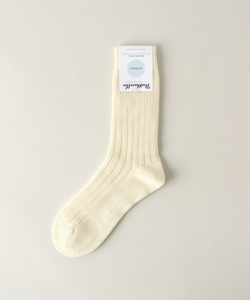 IENA LA BOUCLE（イエナラブークル）の「【PANTHERELLA/パンセレラ 】wool ソックス（ソックス/靴下・レディース・ホワイト/グレー/ブラック・FREE）」の2枚目の写真