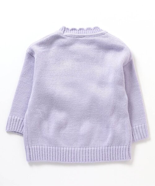 apres les cours（アプレレクール）の「【マシンウォッシャブル】3柄バラエティニット（ニット/セーター・キッズ・ラベンダー/ベージュ/チェック・140/120/90/100）」の21枚目の写真