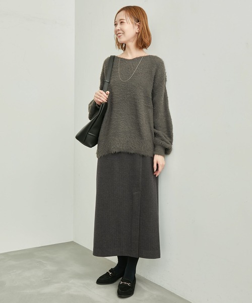 ROPE' PICNIC（ロペピクニック）の「スリットスカート（スカート・レディース・ベージュ/ブラック/チャコールグレー・36/38）」の10枚目の写真