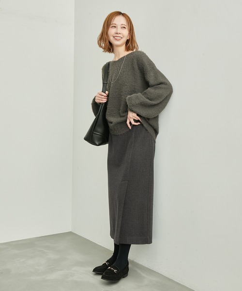 ROPE' PICNIC（ロペピクニック）の「スリットスカート（スカート・レディース・ベージュ/ブラック/チャコールグレー・36/38）」の11枚目の写真