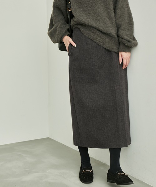 ROPE' PICNIC（ロペピクニック）の「スリットスカート（スカート・レディース・ベージュ/ブラック/チャコールグレー・36/38）」の12枚目の写真