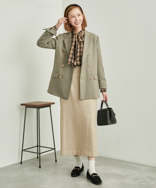 ROPE' PICNIC（ロペピクニック）の「スリットスカート（スカート・レディース・ベージュ/ブラック/チャコールグレー・36/38）」の15枚目の写真