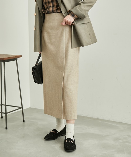 ROPE' PICNIC（ロペピクニック）の「スリットスカート（スカート・レディース・ベージュ/ブラック/チャコールグレー・36/38）」の17枚目の写真