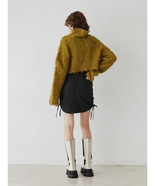 jouetie(ジュエティ)の「サイドギャザースカート(スカート・レディース・ブルー/ブラック/カーキ・MEDIUM)」の14枚目の写真