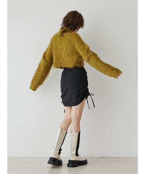 jouetie(ジュエティ)の「サイドギャザースカート(スカート・レディース・ブルー/ブラック/カーキ・MEDIUM)」の15枚目の写真