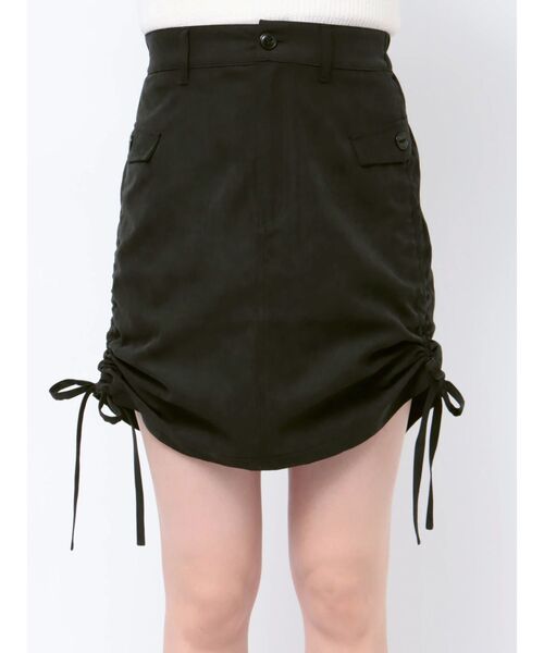 jouetie(ジュエティ)の「サイドギャザースカート(スカート・レディース・ブルー/ブラック/カーキ・MEDIUM)」の17枚目の写真