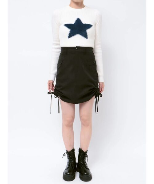 jouetie(ジュエティ)の「サイドギャザースカート(スカート・レディース・ブルー/ブラック/カーキ・MEDIUM)」の22枚目の写真