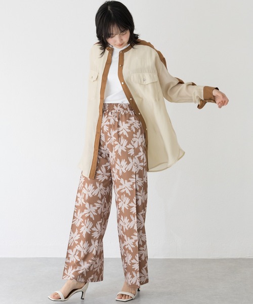 新品　ラビアンジェ黒のレースワイドパンツ LAVEANGE パンツ ラップワイドパンツ レディース : ZOZOTOWN
