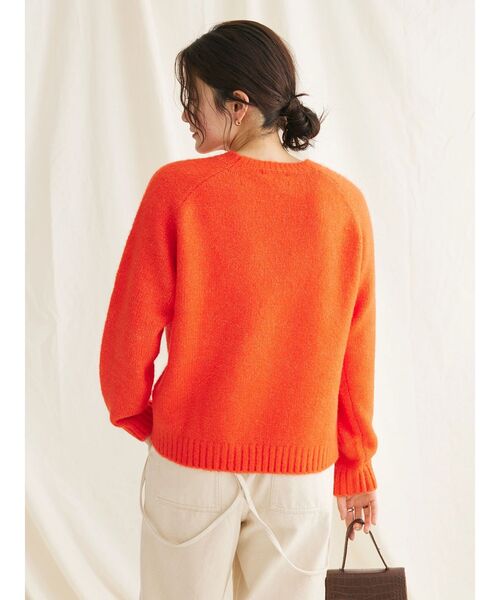 CRAFT STANDARD BOUTIQUE（クラフトスタンダードブティック）の「シンプルニットプルオーバー（ニット/セーター・レディース・アイボリー/ブルーグリーン/ベージュ/オレンジ/チャコールグレー・FREE）」の9枚目の写真