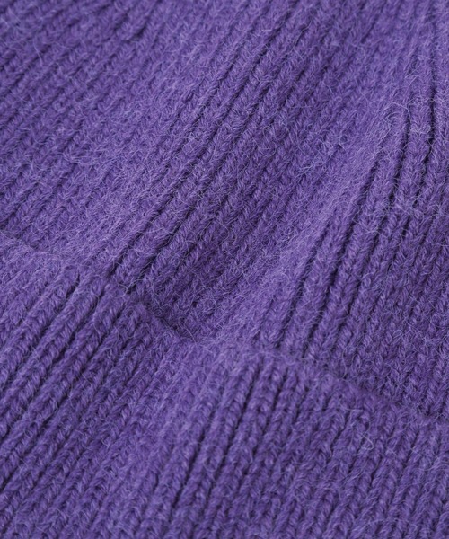 LOWRYS FARM（ローリーズファーム）の「オリカエシニットワッチ  991925（ニットキャップ/ビーニー・レディース・ブラック/チャコールグレー/パープル・FREE）」の21枚目の写真